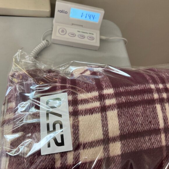 We are the Superlative Conspiracy WESC Shacket Purple Cream Plaid Shirt Jacket - Picture 11 of 11